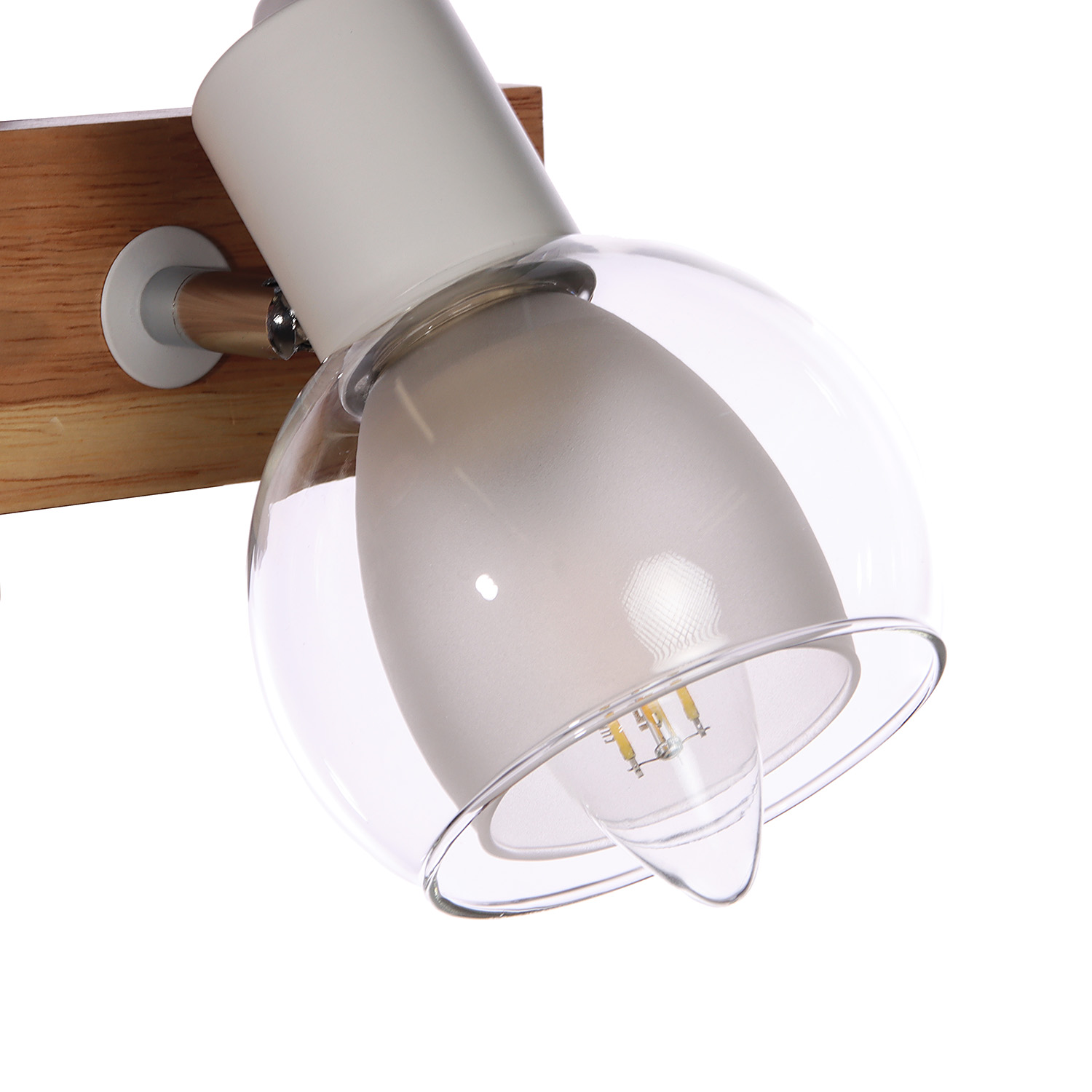 Светильник настенный (спот) N5105/1 WT+WOOD Е27 6*40Вт ( l=170;w=100;h=170) VERNER LIGHTING *1