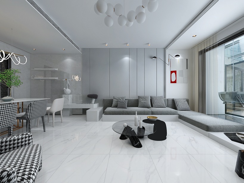 Керамогранит 1.44 м² Китай Мрамор CB6Y124PA, 600х600х8.5 мм, полированный, белый