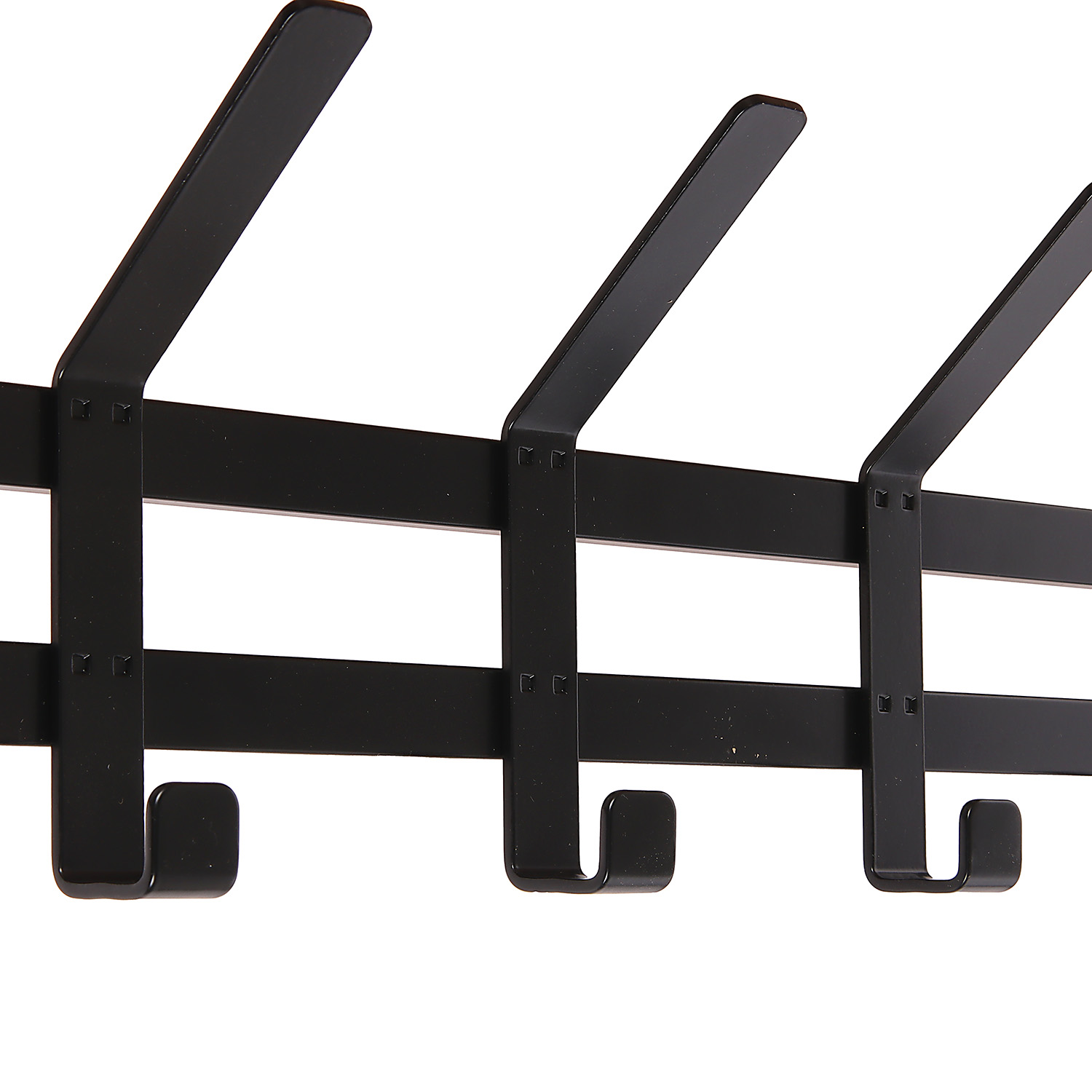 Вешалка настенная с полкой 2-х ярусная 670х270х545мм "Торонто 22Д" Черная ВСПТ22Д Ч ("ЗМИ") *1