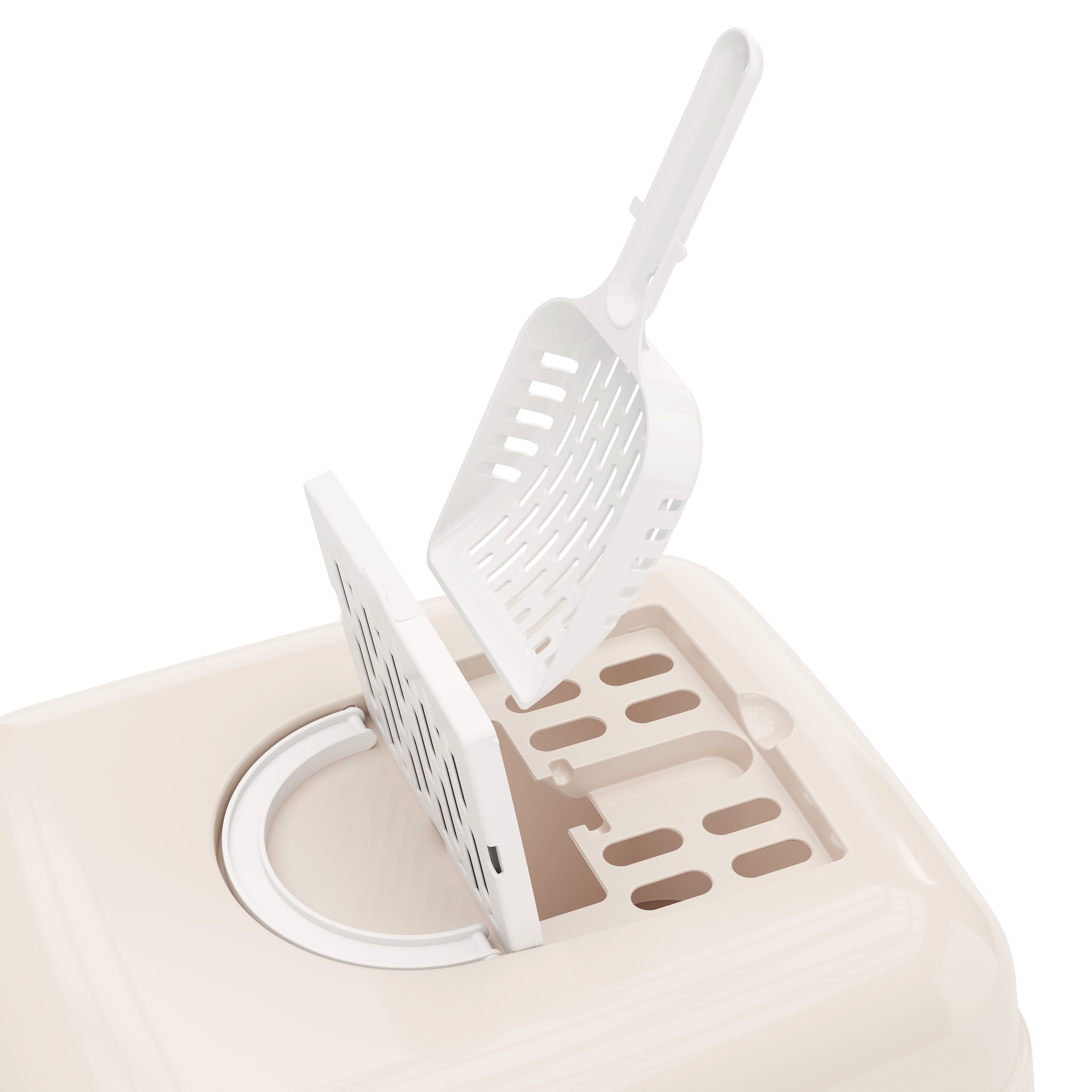 Лоток-"туалет для кошек" Закрытый-"домик" пластм. 505х390х410мм М8261 ЗПИ "Альтернатива"*1 Лоток-"туалет для кошек" Закрытый-"домик" пластм. 505х390х410мм М8261 ЗПИ "Альтернатива"*1