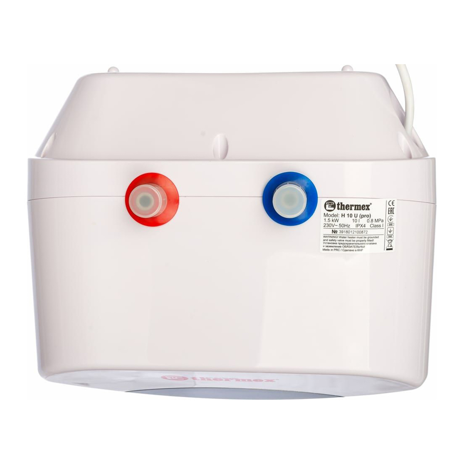Водонагреватель накопительный 10 л THERMEX Hit Pro, 1.5 кВт, под мойкой, вертикальный