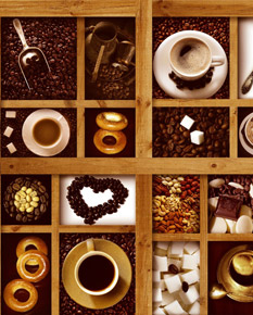 Клеёнка на неткан.основе КОЛОРИТ 304/10 "Кофе" коричневая шир.1,3м(Тверь) *25м