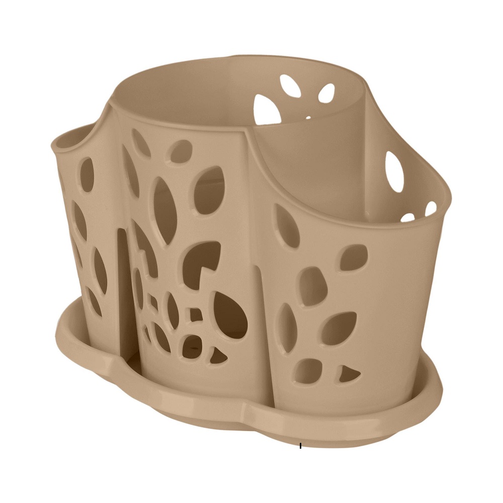 Сушилка для столов.приборов настольная пластм. 3-и секции 177х110х130мм Шок.мокко PT405812015 *1/16 Сушилка для столов.приборов настольная пластм. 3-и секции 177х110х130мм Шок.мокко PT405812015 *1/16