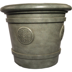 Кашпо пластм. "Medallion" эффект "камня" 80л d верха 600мм h490мм Фисташк. 80-9Е (Tek.A.Tek)*1