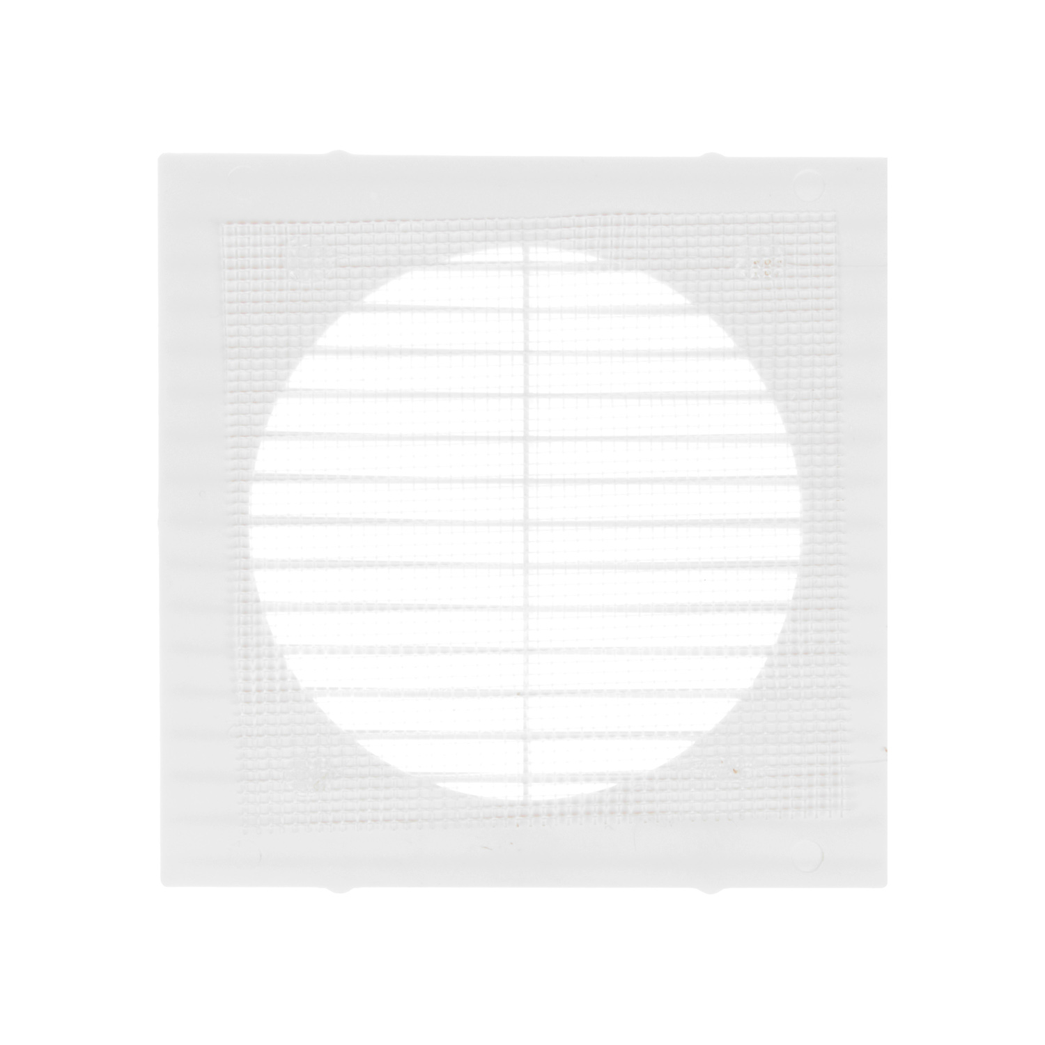 Решетка вентиляционная 138х138мм 1313Г Эковент (с сеткой, пластик) *1/85