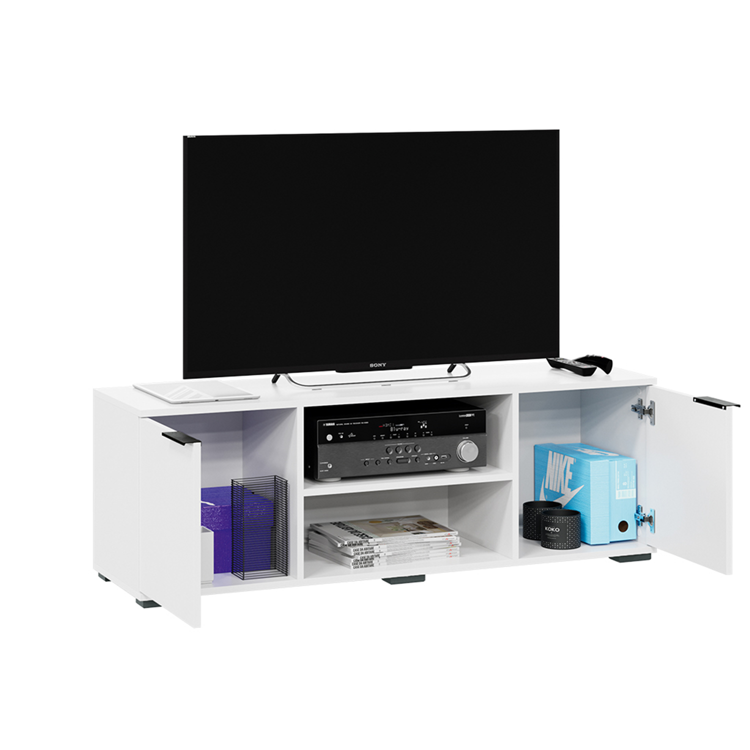 Тумба под ТВ 1711*3,710*452 Исп.2 Белый ясень Агата ТриЯ*1