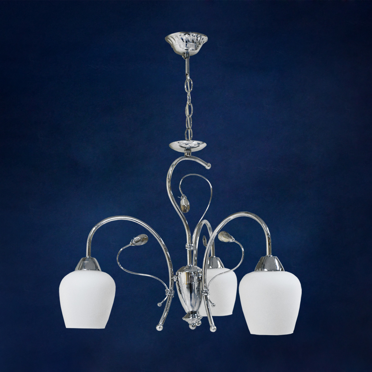 Люстра Verner Lighting N0309/3, 60 Вт, E27, 3 ламп, хром