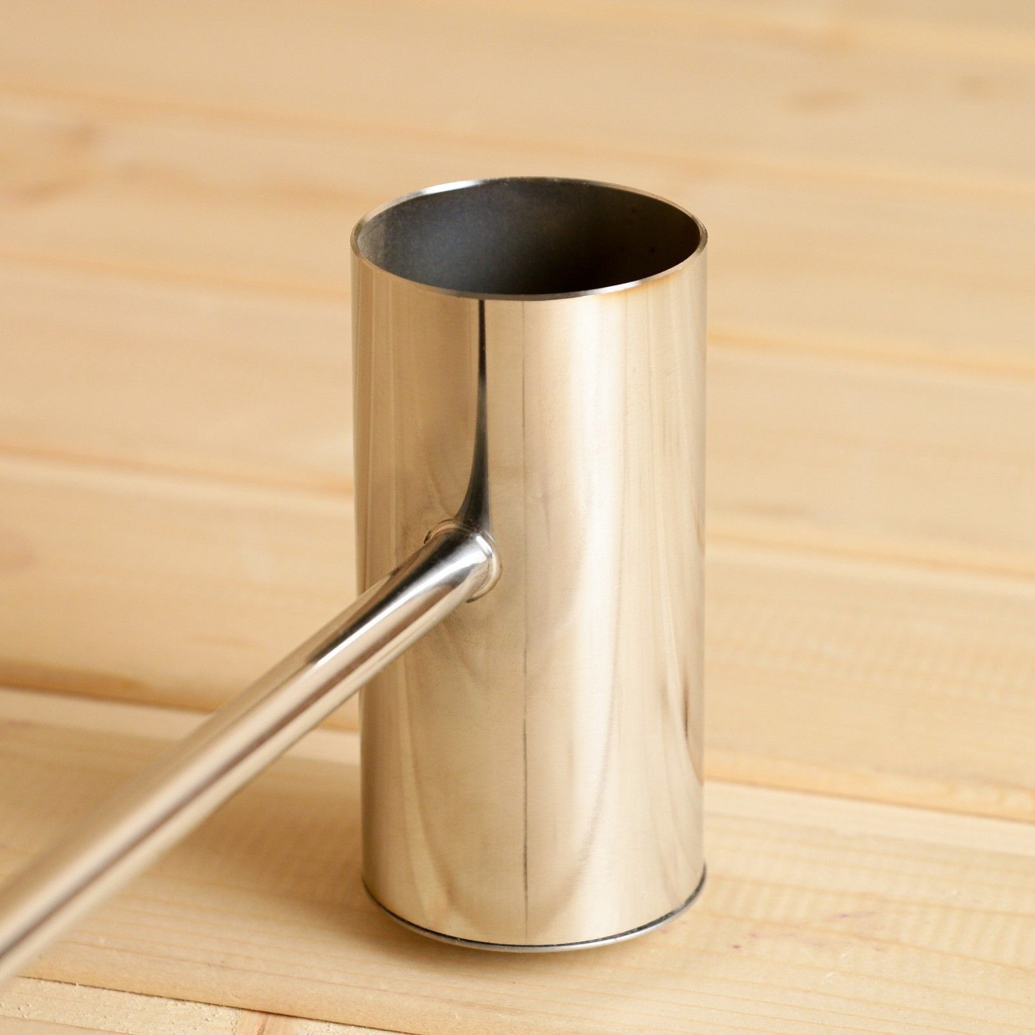 Ковш для бани "Прямой" из нержавеющей стали, с деревянной ручкой 9718716