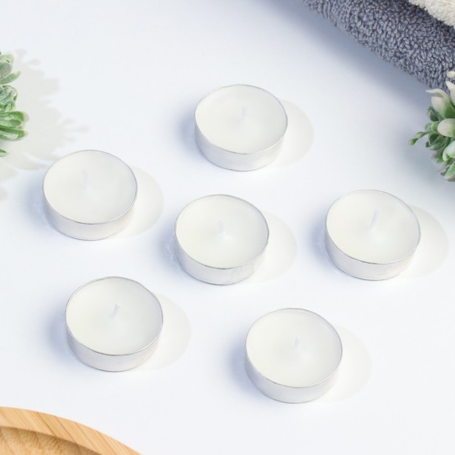 Свеча чайная ароматическая 6 шт.в под.коробке, "Шалфей" 10132774 Свеча чайная ароматическая 6 шт.в под.коробке, "Шалфей" 10132774