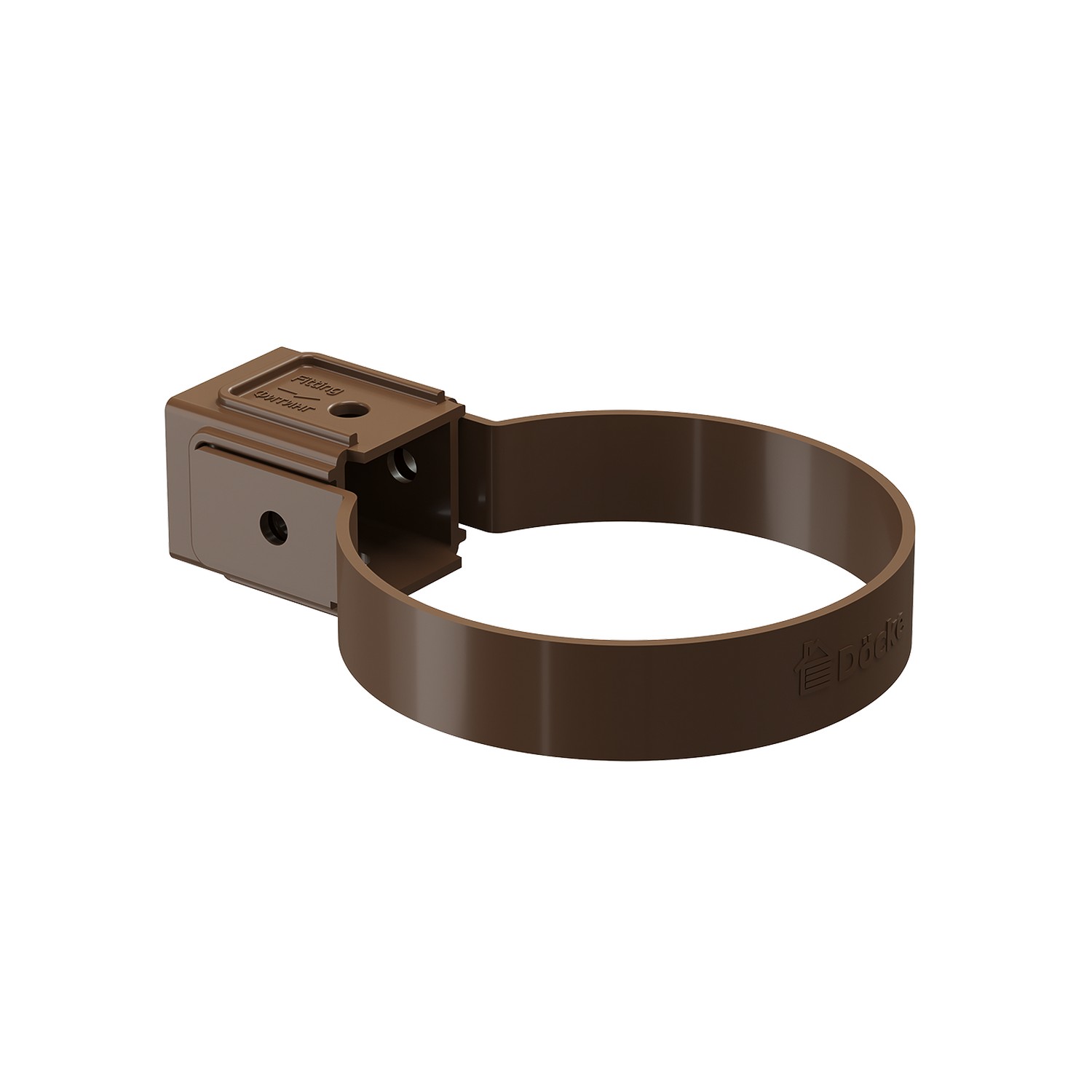 Хомут трубы 80 мм Döcke STANDARD (Светло-коричневый) *1/180 Хомут трубы 80 мм Döcke STANDARD (Светло-коричневый) *1/180