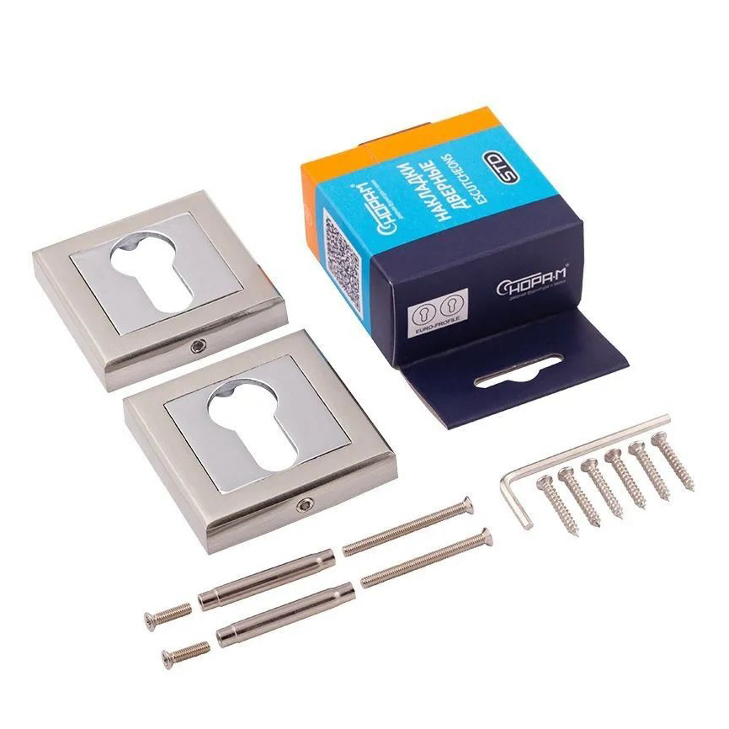 Накладка п/цилиндр НИКЕЛЬ матовый НК-К Нора-М *1/10/50