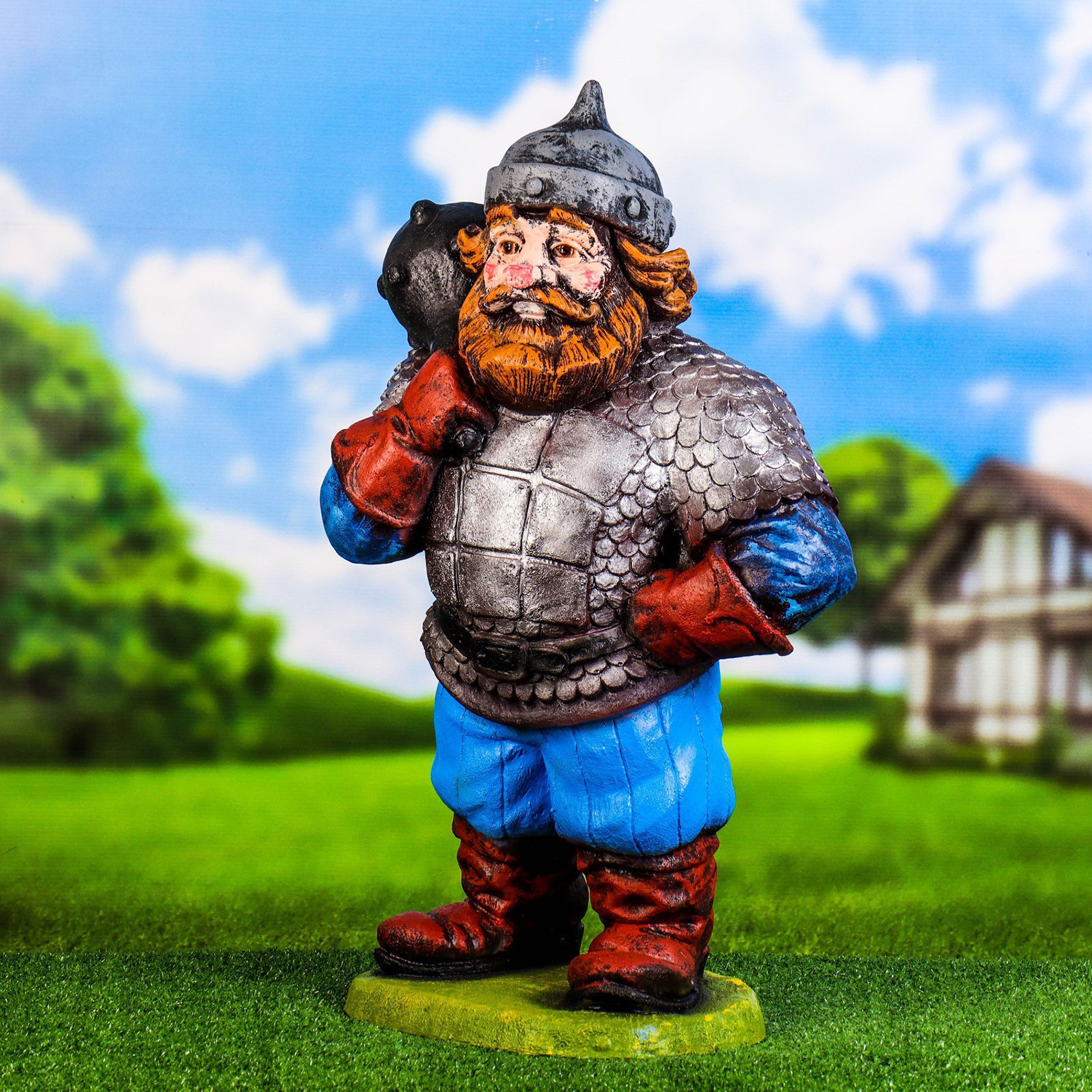 Садовая фигура "Богатырь" 25х33х72см   4453003