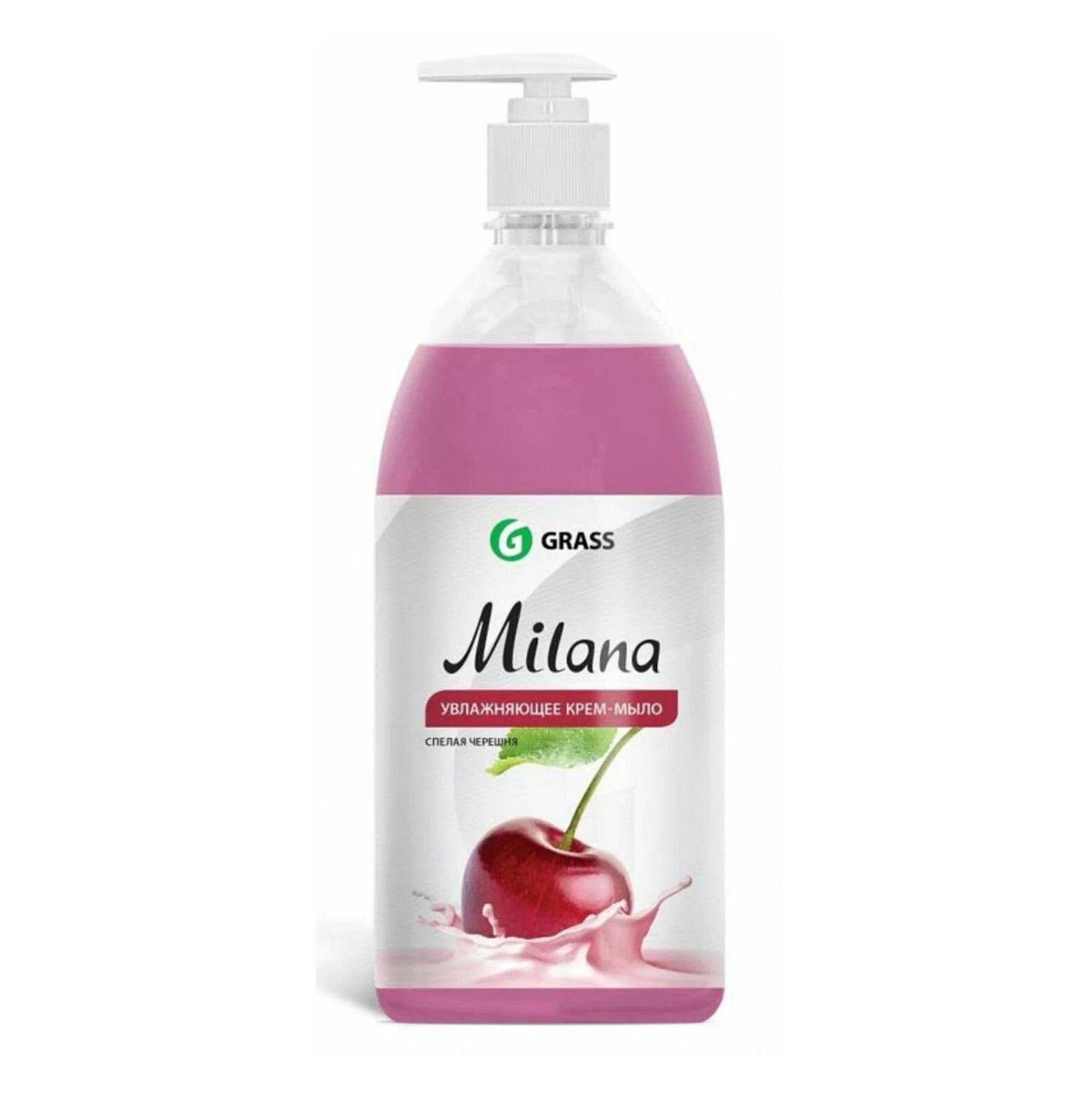 Мыло жидкое 1л с дозатором GRASS "Milana" Спелая черешня 126401 *6 Мыло жидкое 1л с дозатором GRASS "Milana" Спелая черешня 126401 *6