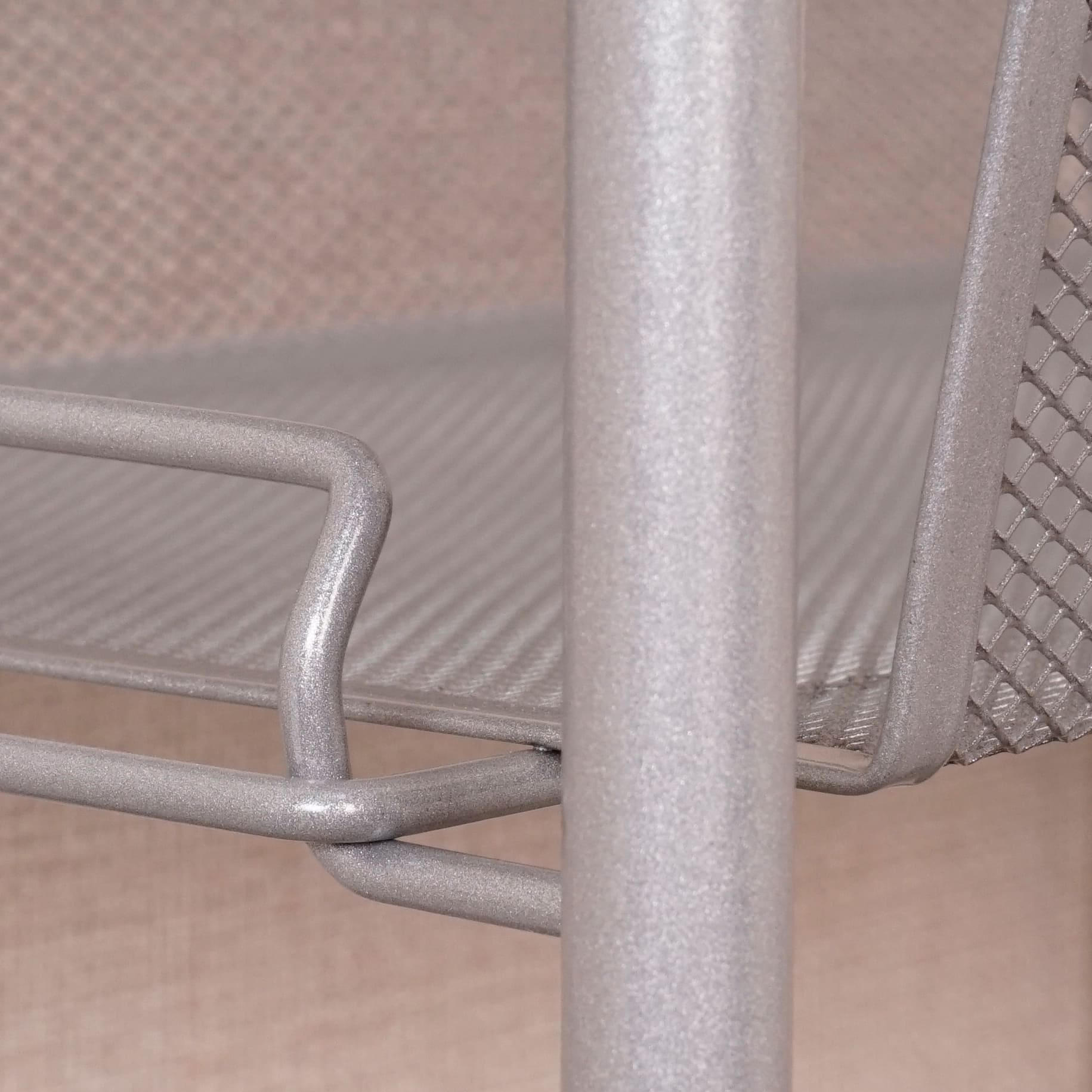 яяяЭтажерка металл. "Ладья33С" 3-х ур.-2 корз.+Полка 610х450х300мм, полим.покр.Граф. Э557ГР *1