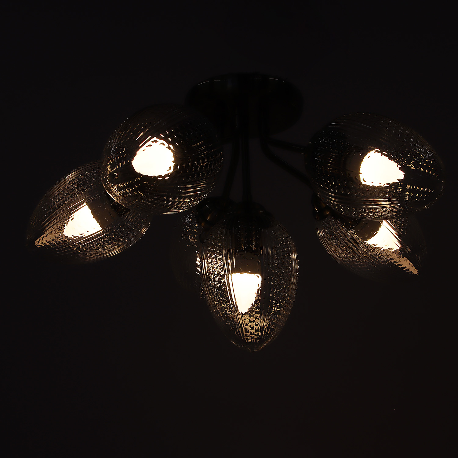 Люстра N5121/6 АВ Е27 6*40Вт ( h=325; d=560)  VERNER LIGHTING *1