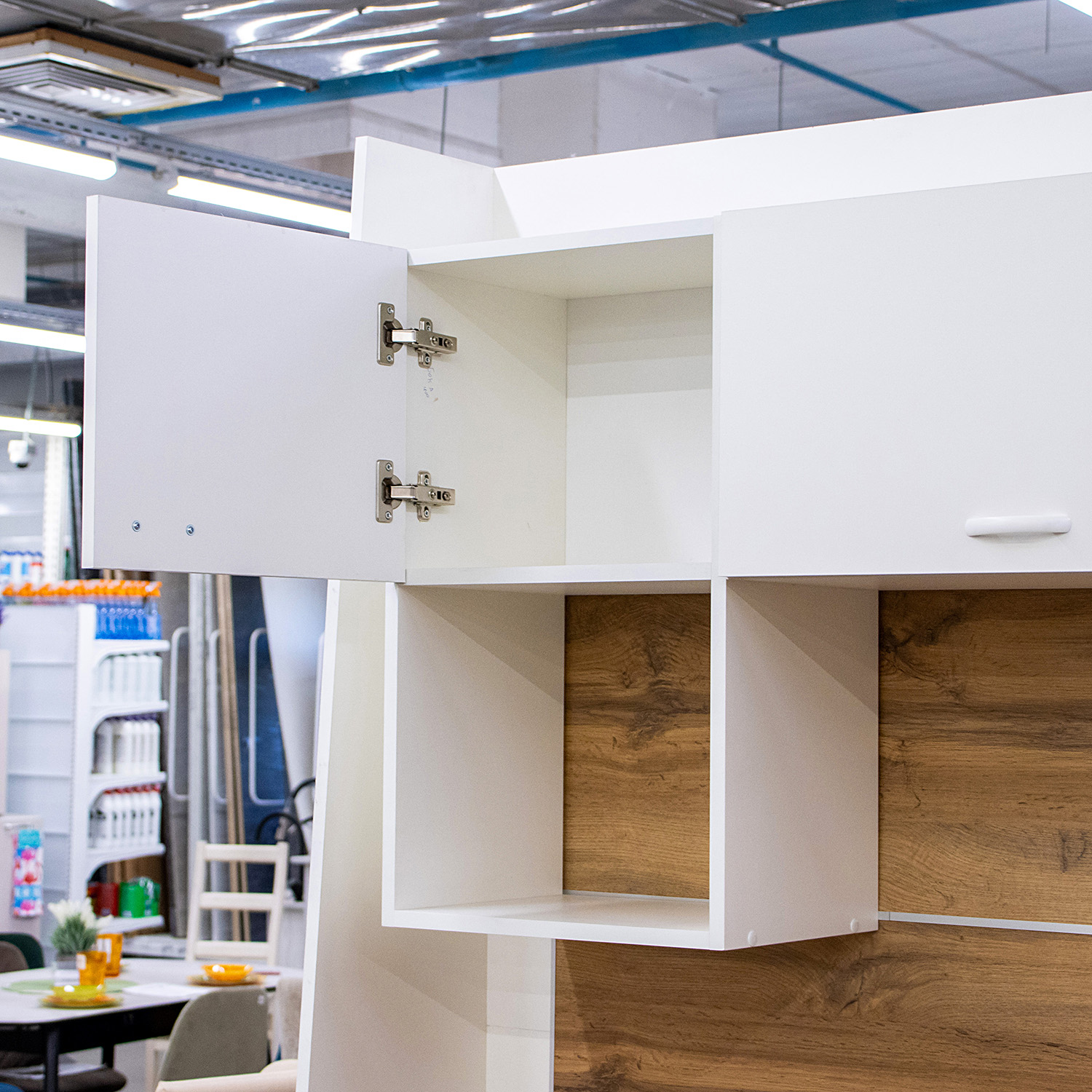 Шкаф навесной 500х676х290 мм BROZEX-WOOD Liberty, с дверцей, белый