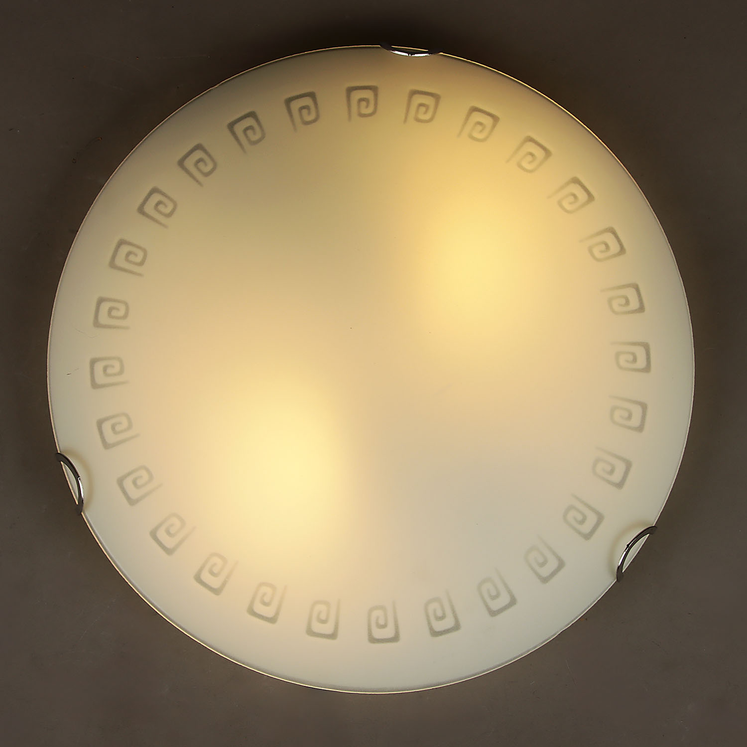 Светильник настенно-потолочный  стекло FX3017/12''   Е27 60Вт   (h=90, диам 300 ) 8кв.м.      VERNER