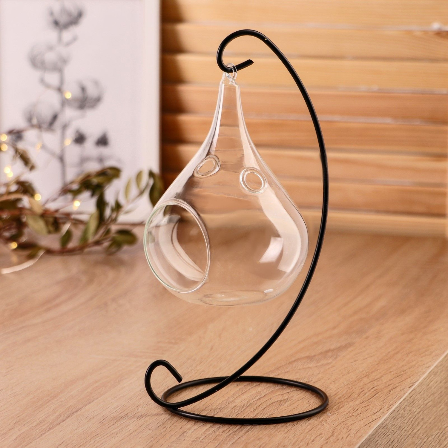 Флорариум "Груша" на подвесе, 23х15х9 см 2329280