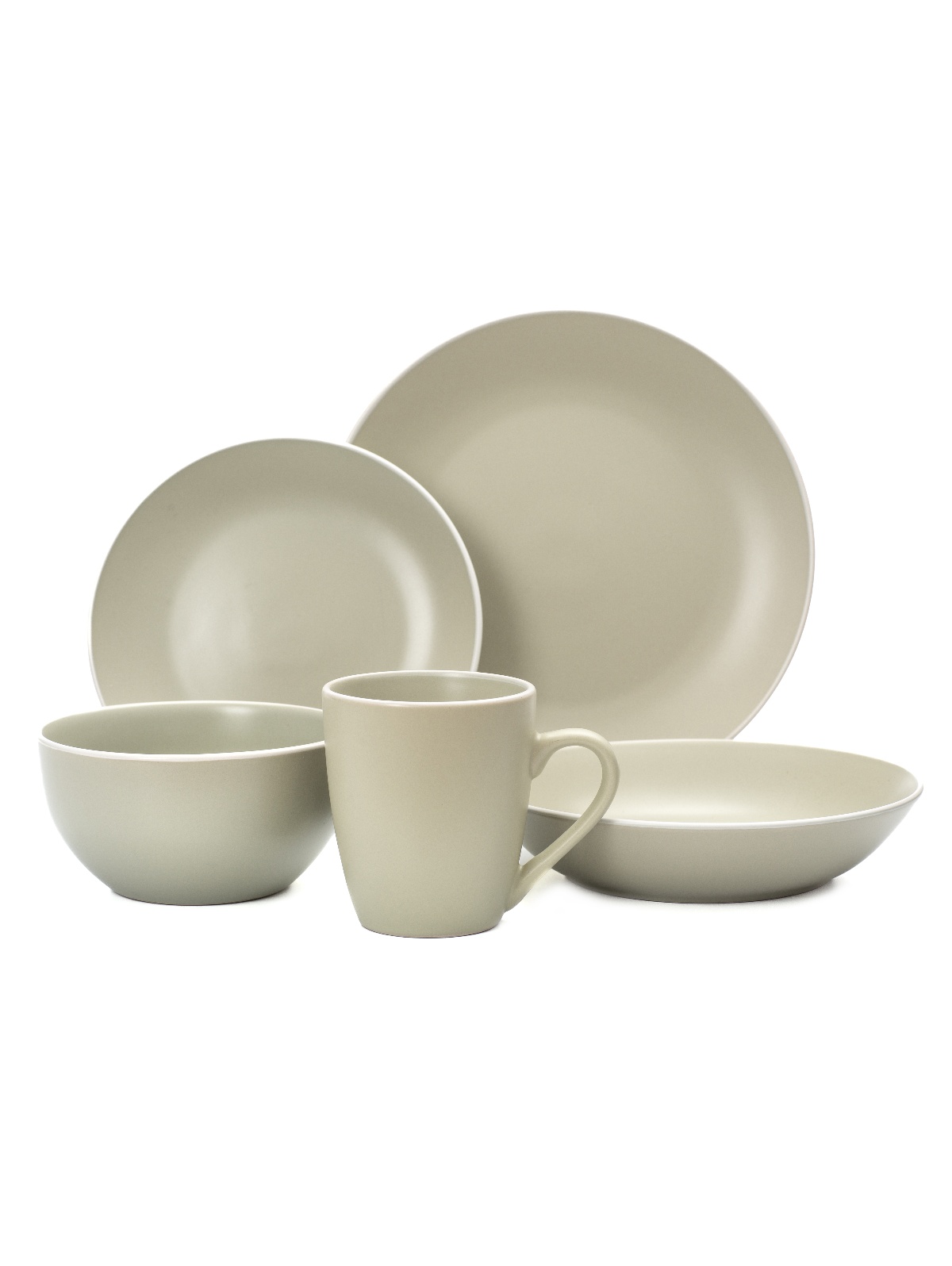 Тарелка керамич. "Scandy Olive" мелкая d19,3см TDP531 (аналог КЧ251) "Fioretta" *6/36