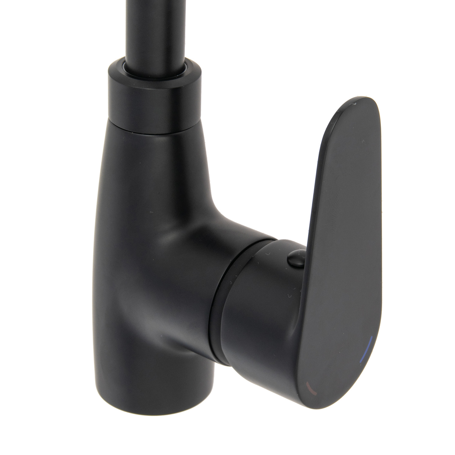 Смеситель для кухни Milardo Meal черный матовый, гибкий излив + душевая насадка M07BL2FM05 *1/10