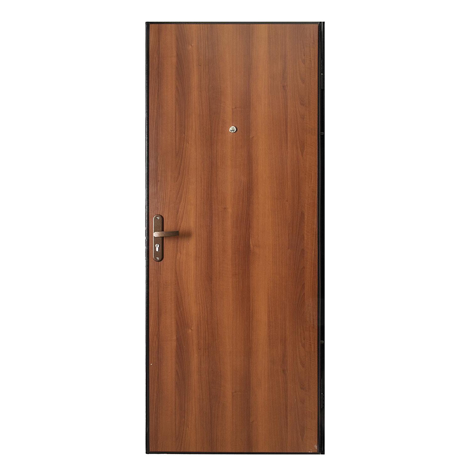 Дверь входная 2050х860х50 мм ПРОМЕТ Спец, правая, медный антик/итальянский орех