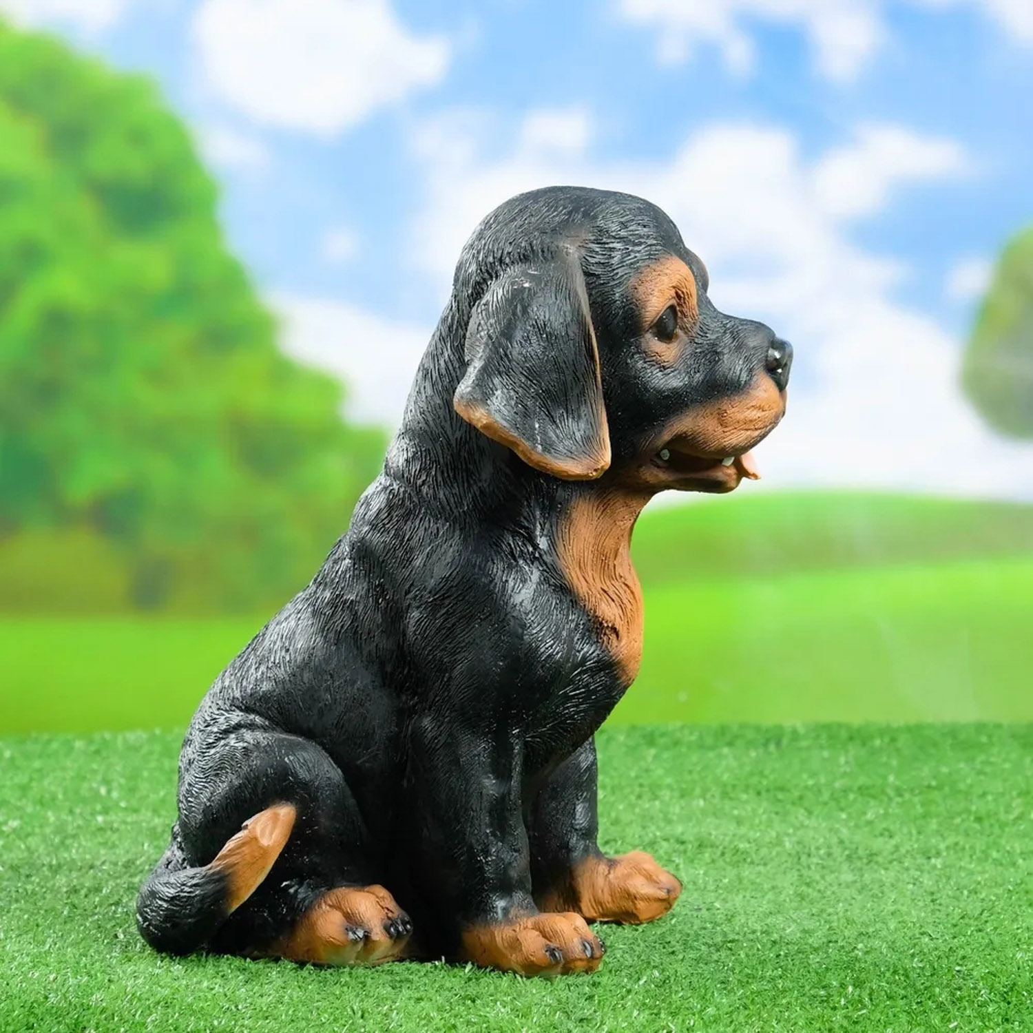 садовая фигура "Щенок Ротвейлера",  высота 28 см   4187591