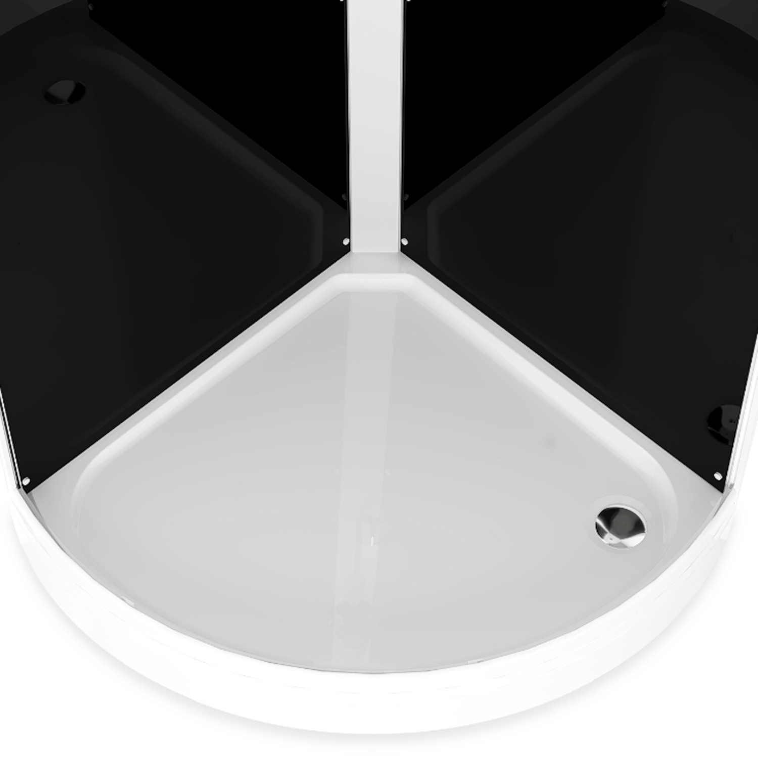 Кабина душевая 90*90*218 Simple 99 поддон низкий стек.матовое,б/эл,ст.белые DOMANI-Spa3уп