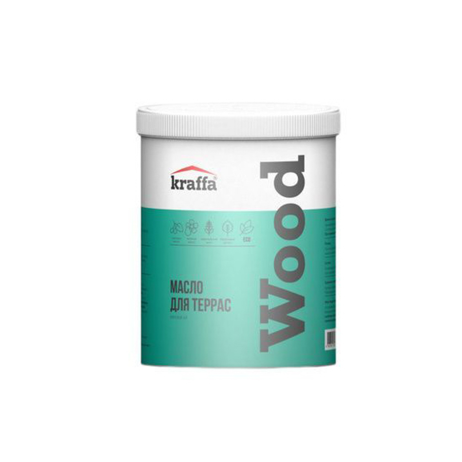 Масло для террас и деревянных полов Краффа Белое 0,9 л *1/6/528