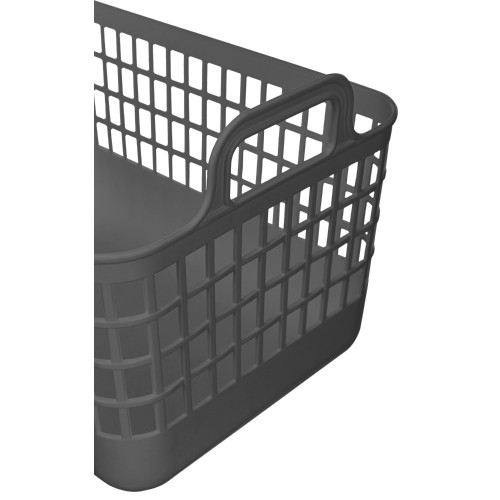 Корзина для хранения пластм. "Kobo" 320х224х210мм 12л  Серый арт 435296111 ("Бытпласт") *1/16