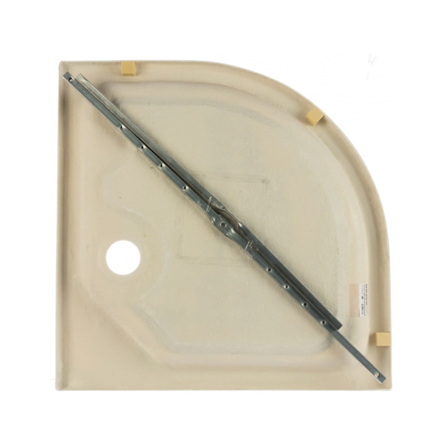 Поддон душевой 90х90х17 см Triton, полукруглый