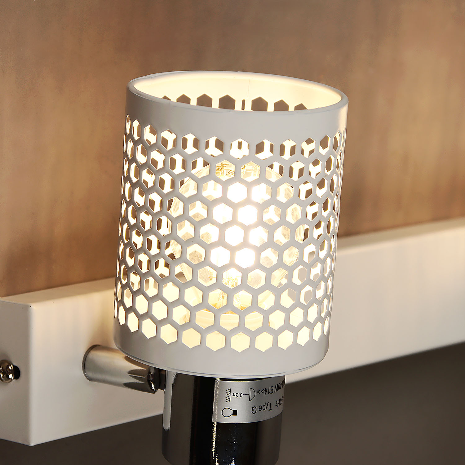 Бра 01412-0.8-02 WT+CR Е14 S=12м2 *1/10