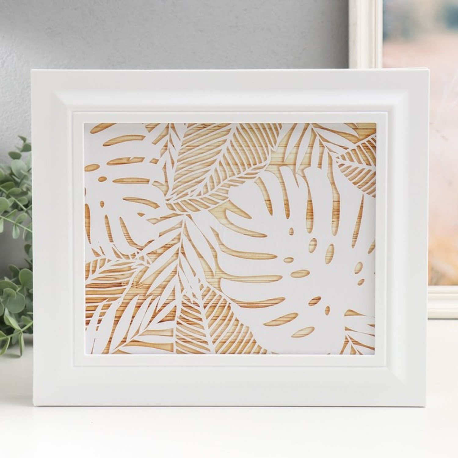 Ключница закрытая "Листья" 26,5х31,5 см Белый 9502889 Ключница закрытая "Листья" 26,5х31,5 см Белый 9502889