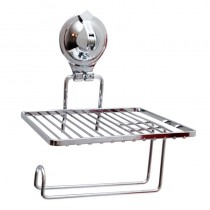 Держатель для туалетной бумаги с полкой Sakura (Air-lock) UI-3003 на присоске 101125 *1/36 Держатель для туалетной бумаги с полкой Sakura (Air-lock) UI-3003 на присоске 101125 *1/36