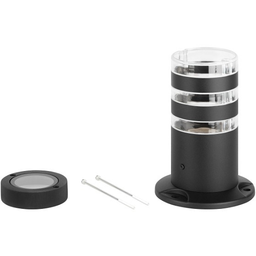 Светильник садово-парковый НТУ "Адрия" стойка h.210мм 30Вт Е27 IP54 черный ЭРА Б0069597 *1/12