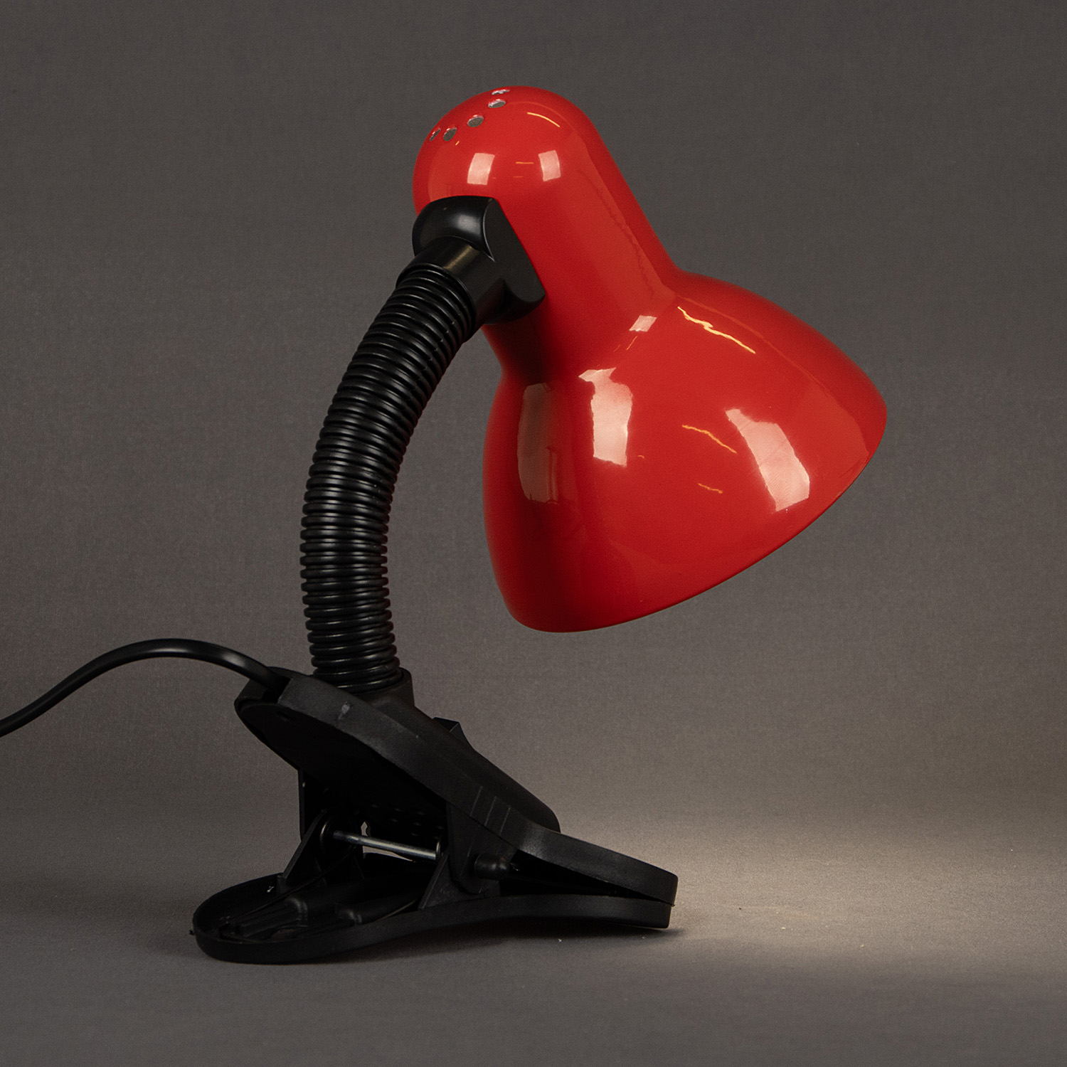 Светильник настольн. GENERAL GTL-025-60-220 60Вт Е27 (прищепка) красный 800125 *1/24