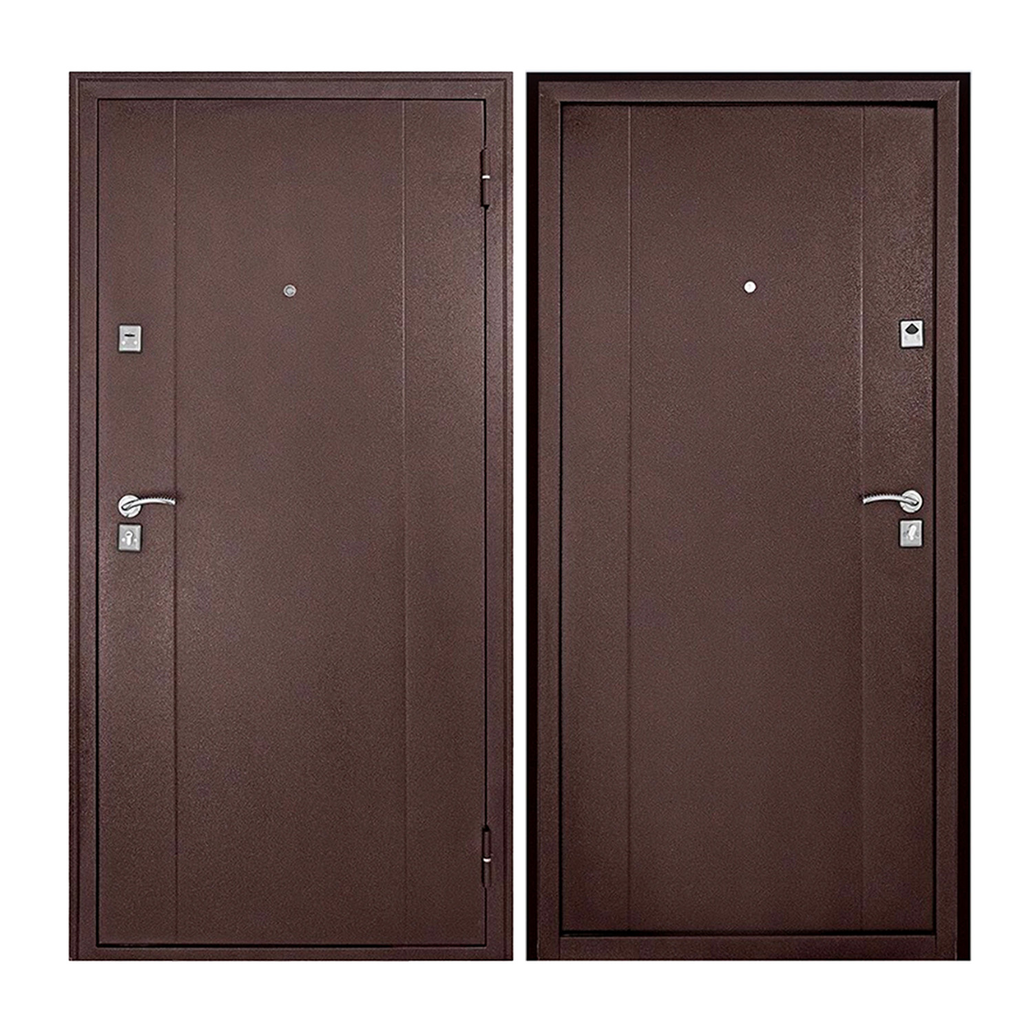 Дверь входная 2050х860х70 мм Форпост, правая, медный антик