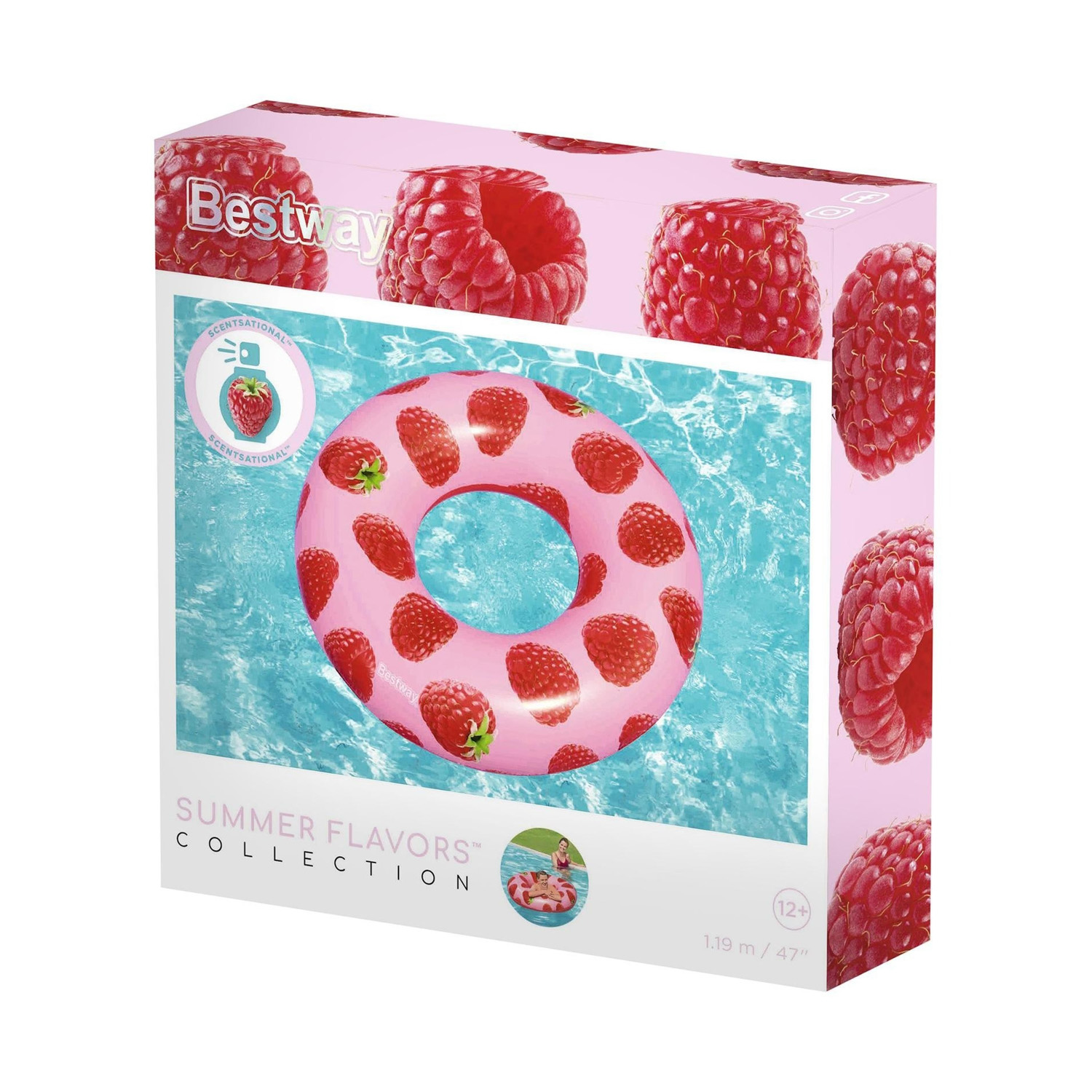 Круг для плавания, 119 см, с запахом малины 36231 Bestway