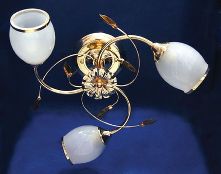 Люстра Verner Lighting Тюльпан К0492/3, 60 Вт, E27, 3 лампы, золото