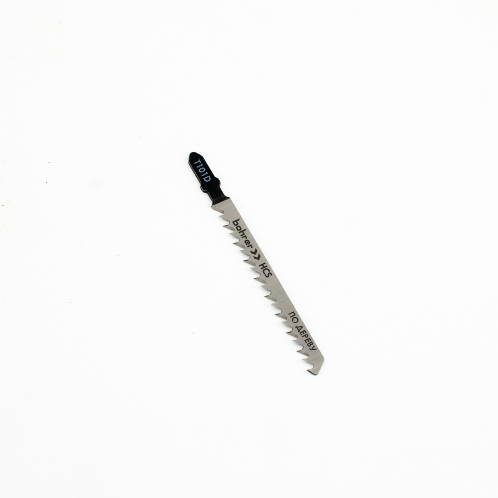 Пилки для лобзика по дереву 100мм шаг4,0мм прямой чист рез (2шт) T101D арт37101014 Bohrer*10/100/600