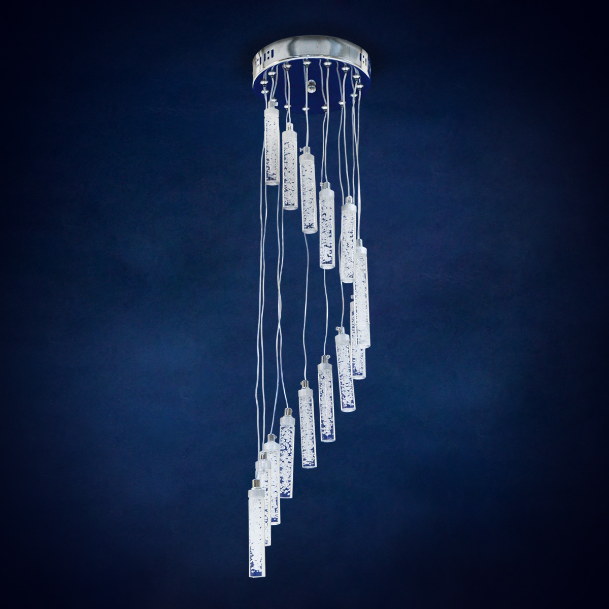 Люстра Verner Lighting Е1714/15, 2 Вт, 15 ламп, хром