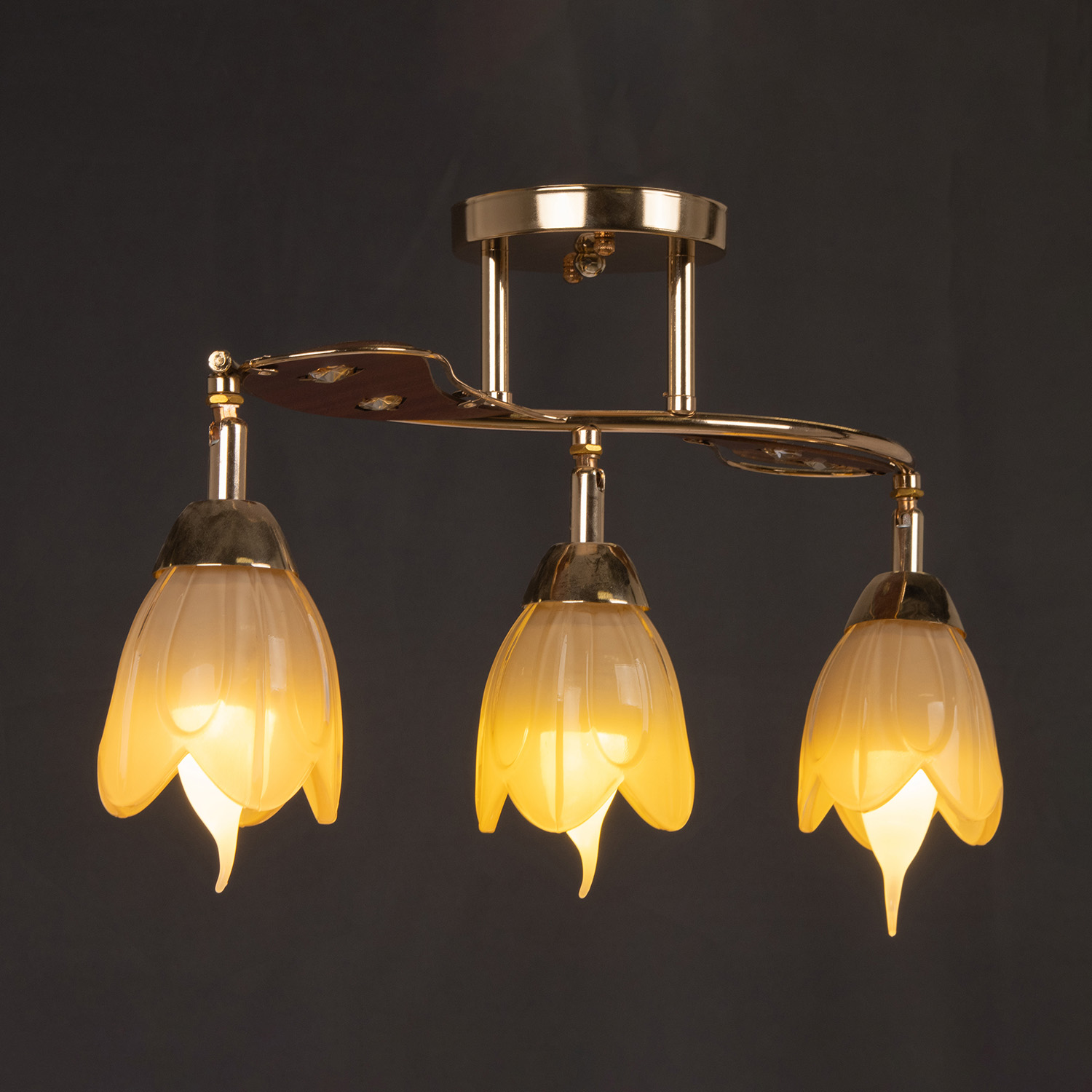 Люстра Verner Lighting А1225/3, 60 Вт, Е27, 3 лампы, хром