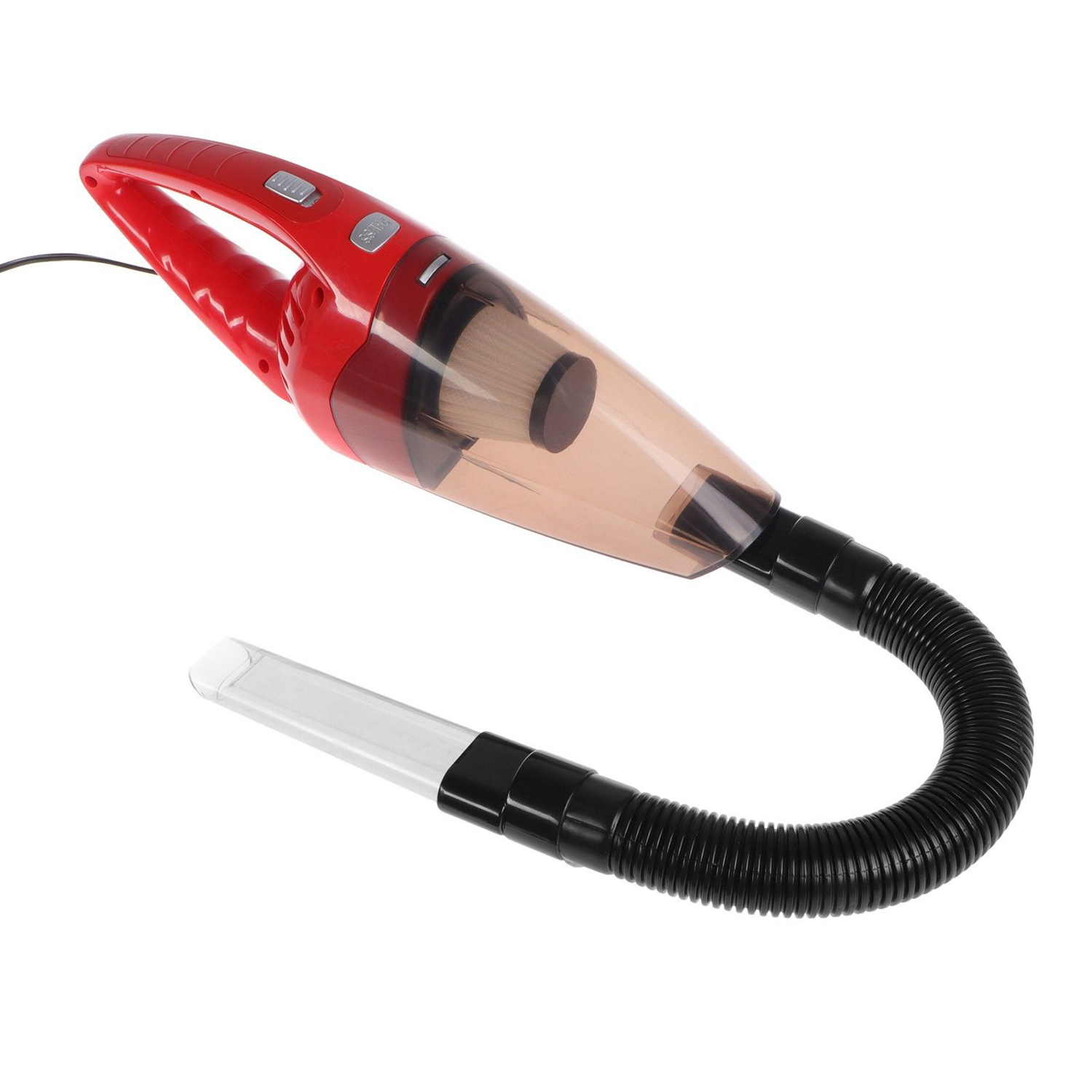 яяяПылесос автомобильный CYCLONE TURBO 100 Вт, 12 В, 5 насадок, красный   4466361