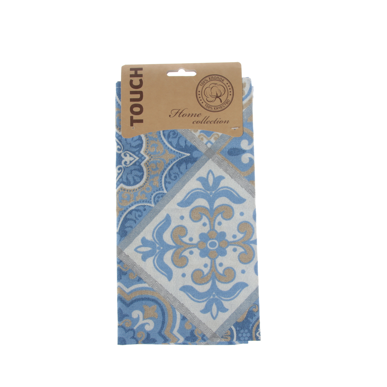 Полотенце рогожка 48*60см на хангере Сицилия Touch *6/84