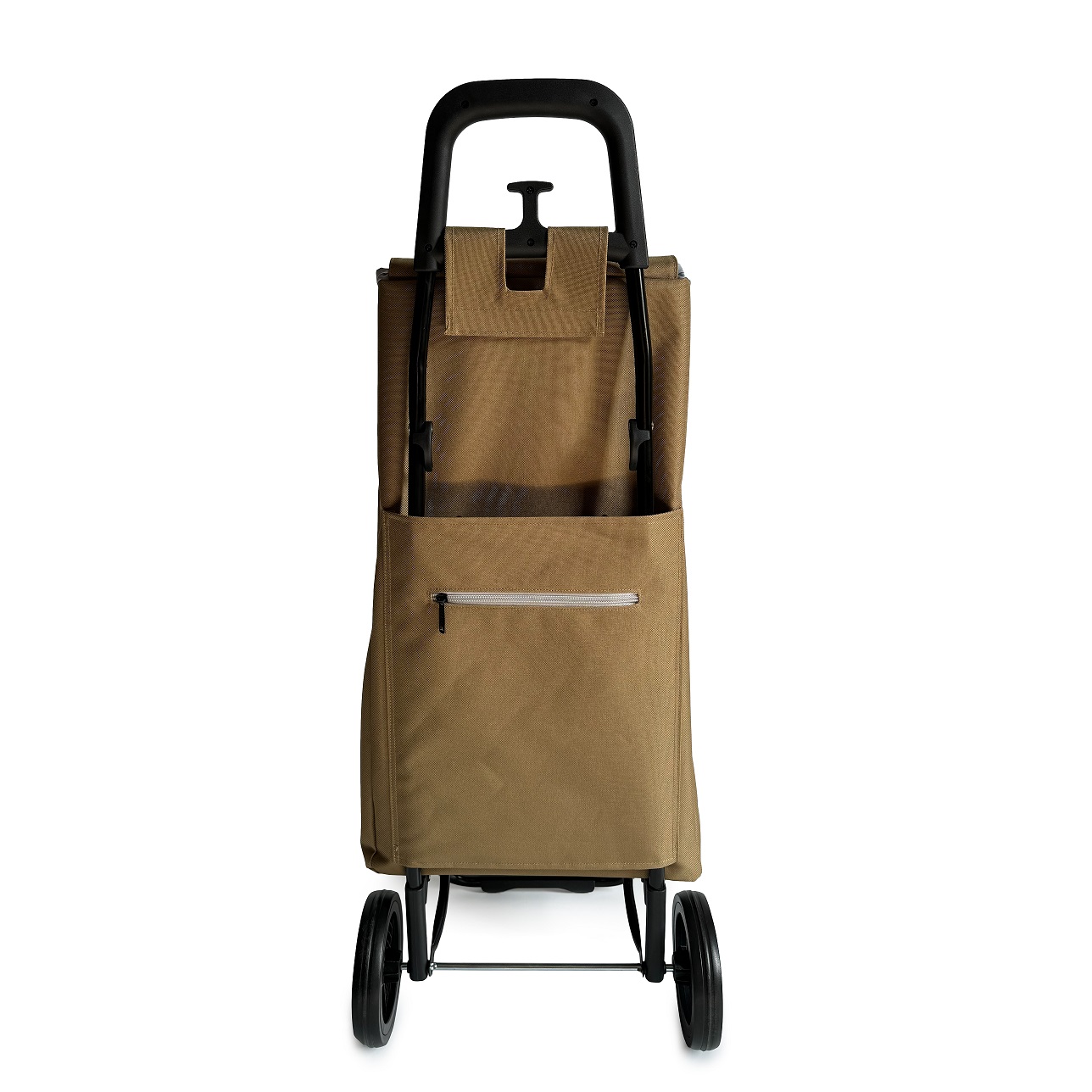 яяяСумка-тележка на колёсах хозяйственная 45л Коричневый "Мэри" ("EG") *1/10