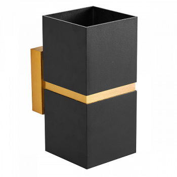 Светильник накладной (спот) GWL-2MR16-M-IP20 Квадрат Черный 661327  *1/30