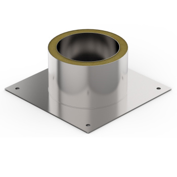 Потолочно-проходной узел ДППУ d115 Т теплый нерж.AISI439/оцин. круглый *1