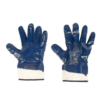 Перчатки рабочие нитрил, манжета-крага (851Р) Ladoni *10/120