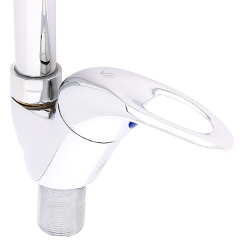 Смеситель для кухни ЦС-СМ 27/2г Н220мм D35 М43 без шлангов, высокий излив (Подольск) *1/10