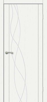 Дверное полотно глухое BROZEX-WOOD Estetica 306, 2000х800х40 мм, дуб пломбир