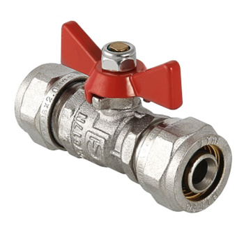 Кран шаровый 16х16 ц/ц бабочка VALTEC 343 *1/12